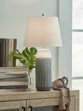Orleans Furniture - Ashley Furniture - Afener Lighting - Ceramic Table Lamp (Set of 2) / Blue/Beige - L177984